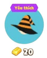 Mũ phù thủy 20 vàng